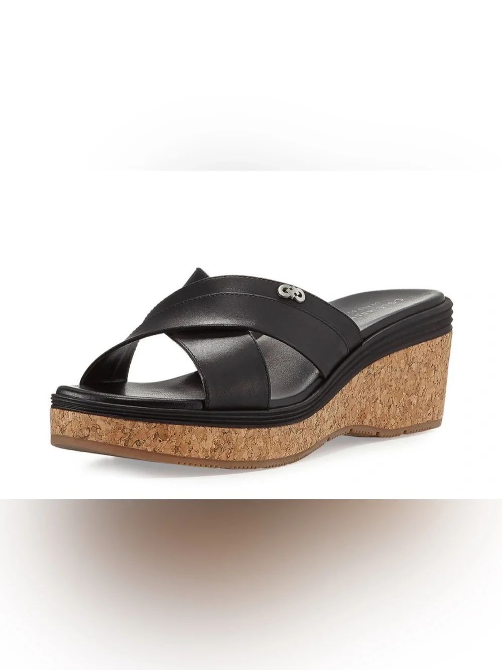 Cole Haan Briella Grand Os Women's Sandal Black Cork Size 6B